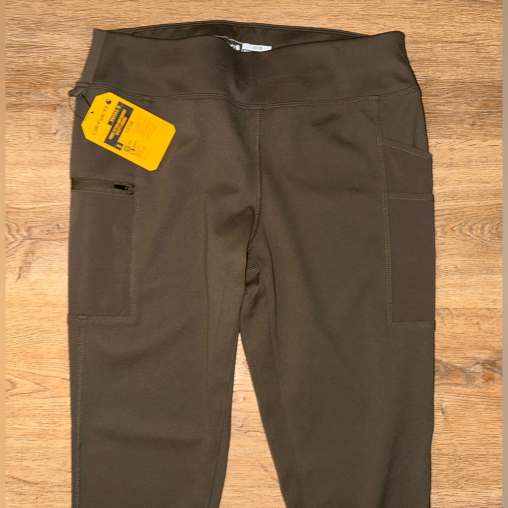 NWT CARHARTT FORCE FITTED Lightweight Brown Utility Legging pants. Size Large. - Picture 4 of 9